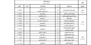 جداول امتحانات برنامج اللغة العربية بكلية الإعلام جامعة القاهرة 2024/2025