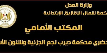 محكمة شمال الزقازيق تنفذ حلم وزير العدل فى تحقيق العدالة الناجزة