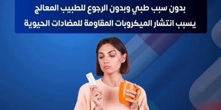 «الصحة» تحذر من استخدام المضاد الحيوي بدون داع: تفيد في نزلات البرد والإنفلوانزا