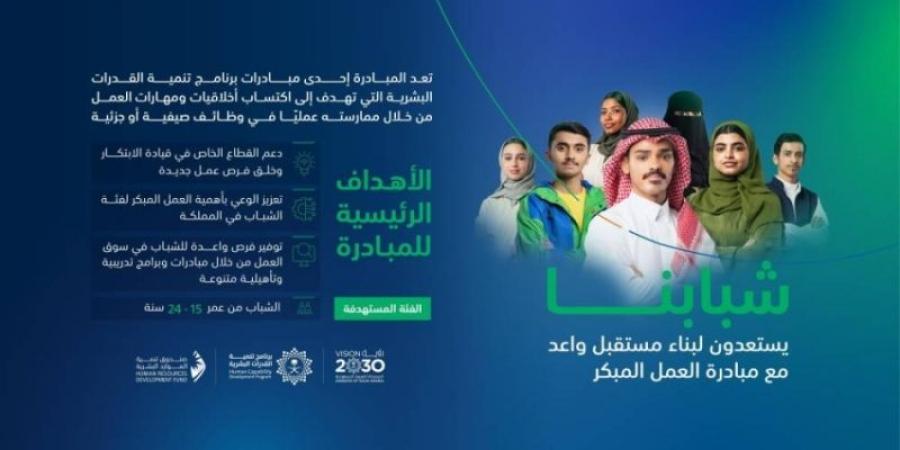 "صندوق الموارد البشرية" يُطلق مبادرة "العمل المبكر" لاكتشاف قدرات الشباب وتهيئتهم لسوق العمل