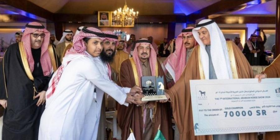 أمير الرياض يحضر الحفل الختامي لعرض "جمال الخيل العربية الأصيلة 7"