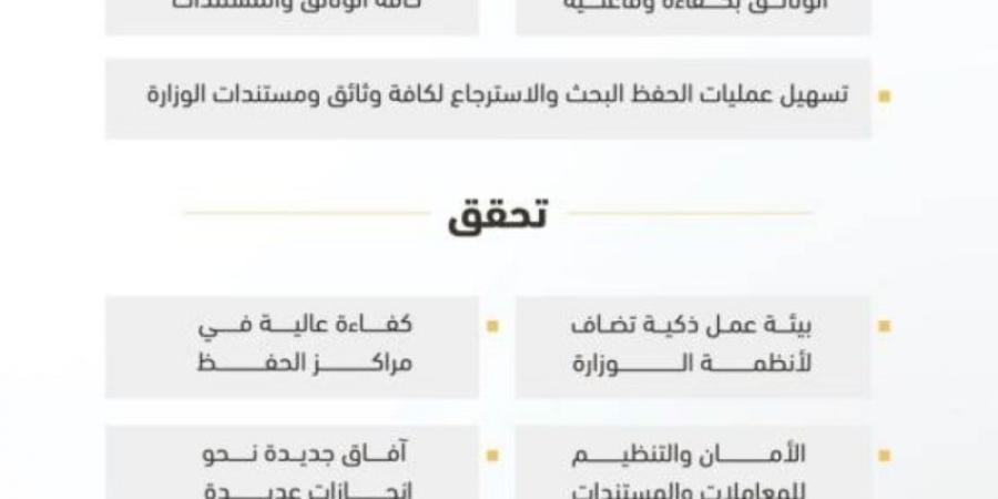 "وزير النقل" يدشّن مشروع مركز الرقمنة والمعالجة الفنية ويطلق منصة "مستنداتك"