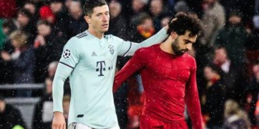 محمد صلاح ينافس ليفاندوفسكى على جائزة الحذاء الذهبى الأوروبى