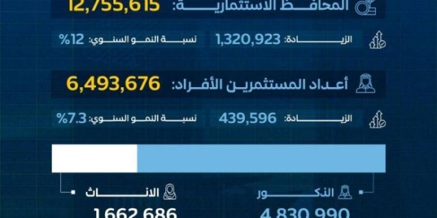 12 مليون محفظة استثمارية للأفراد بسوق الأسهم الرئيسية في الربع الثالث 2024