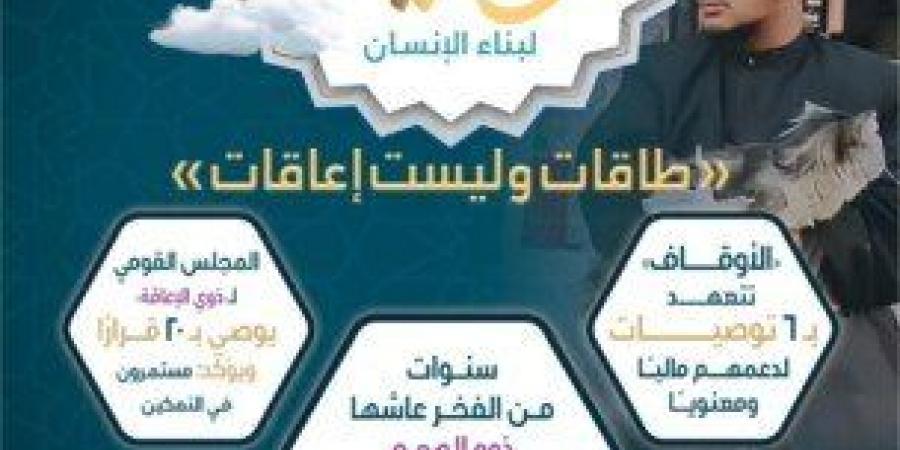 «طاقات وليست إعاقات».. الأوقاف تصدر العدد الثالث من مجلة «وقاية» لدعم وتكمين ذوي الهمم