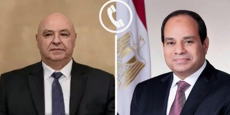 الرئيس السيسي يهنئ جوزيف عون على توليه منصب رئيس لبنان