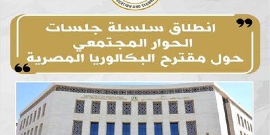 انطلاق سلسلة جلسات الحوار المجتمعى حول مقترح "شهادة البكالوريا"