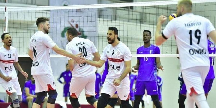 الزمالك يواجه الجزيرة الإماراتي في ربع نهائي البطولة العربية للكرة الطائرة